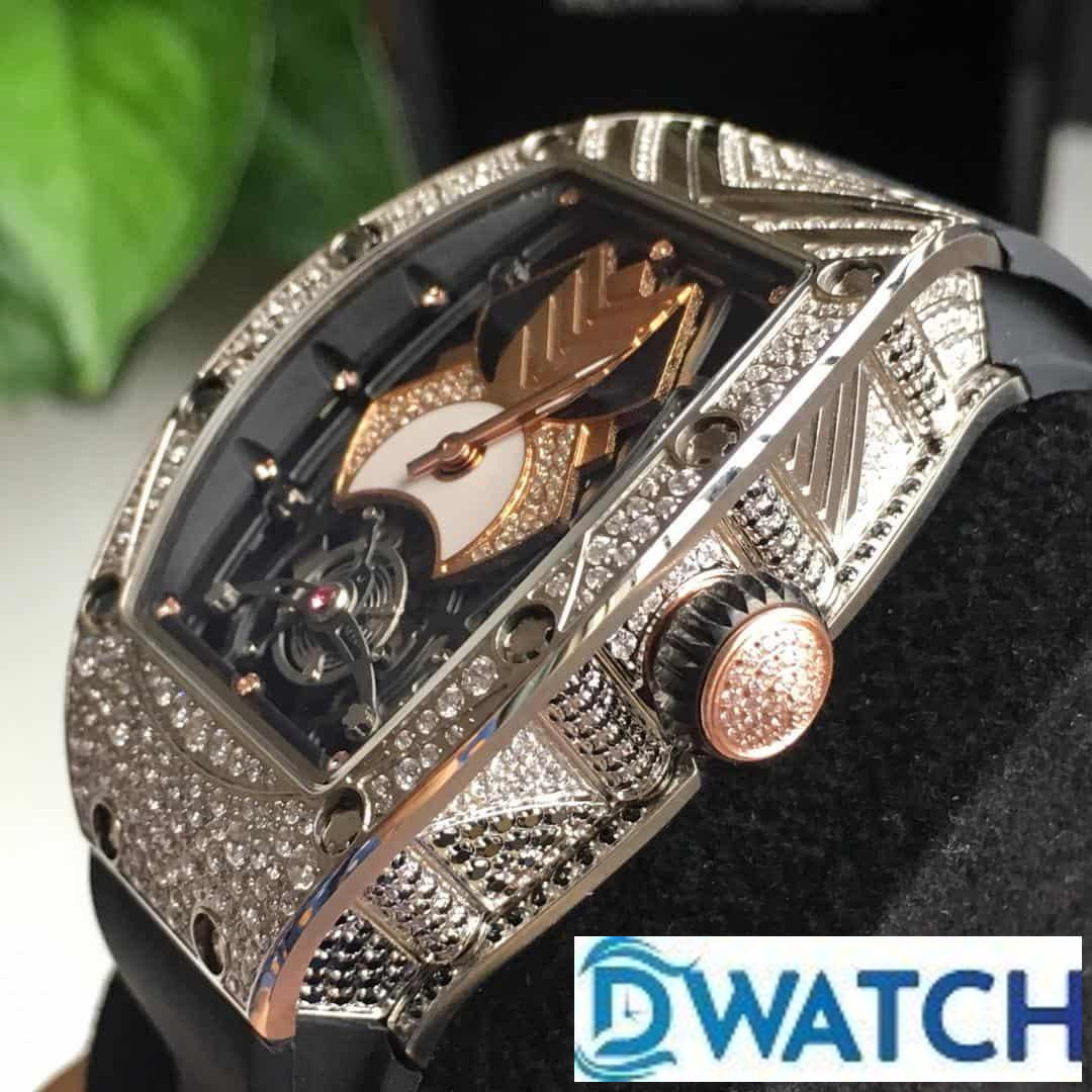 ĐỒNG HỒ NỮ RICHARD MILLE RM71-01 FAKE CAO CẤP MẶT SỐ ĐÍNH ĐÁ 34MM ĐỒNG HỒ NỮ RICHARD MILLE RM71-01 FAKE CAO CẤP MẶT SỐ ĐÍNH ĐÁ 34MM