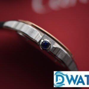 CARTIER SANTOS WSSA0009 REPLICA WATCHES WHITE DIAL STAINLESS STEEL LEATHER STRAP 40MM 2 ĐỒNG HỒ NỮ CARTIER SANTOS WSSA0009 FAKE CAO CẤP NHÀ MÁY V6 DÂY DA 40MM