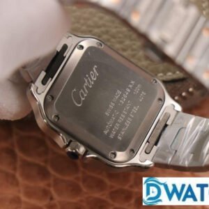 CARTIER SANTOS COPIES WATCHES TWO TONE ROSE GOLD CASE WHITE DIAL BV FACTORY 35MM 4 ĐỒNG HỒ NAM CARTIER SANTOS W2SA0007 REPLICA 1:1 NHÀ MÁY BV CỔ ĐIỂN 35MM