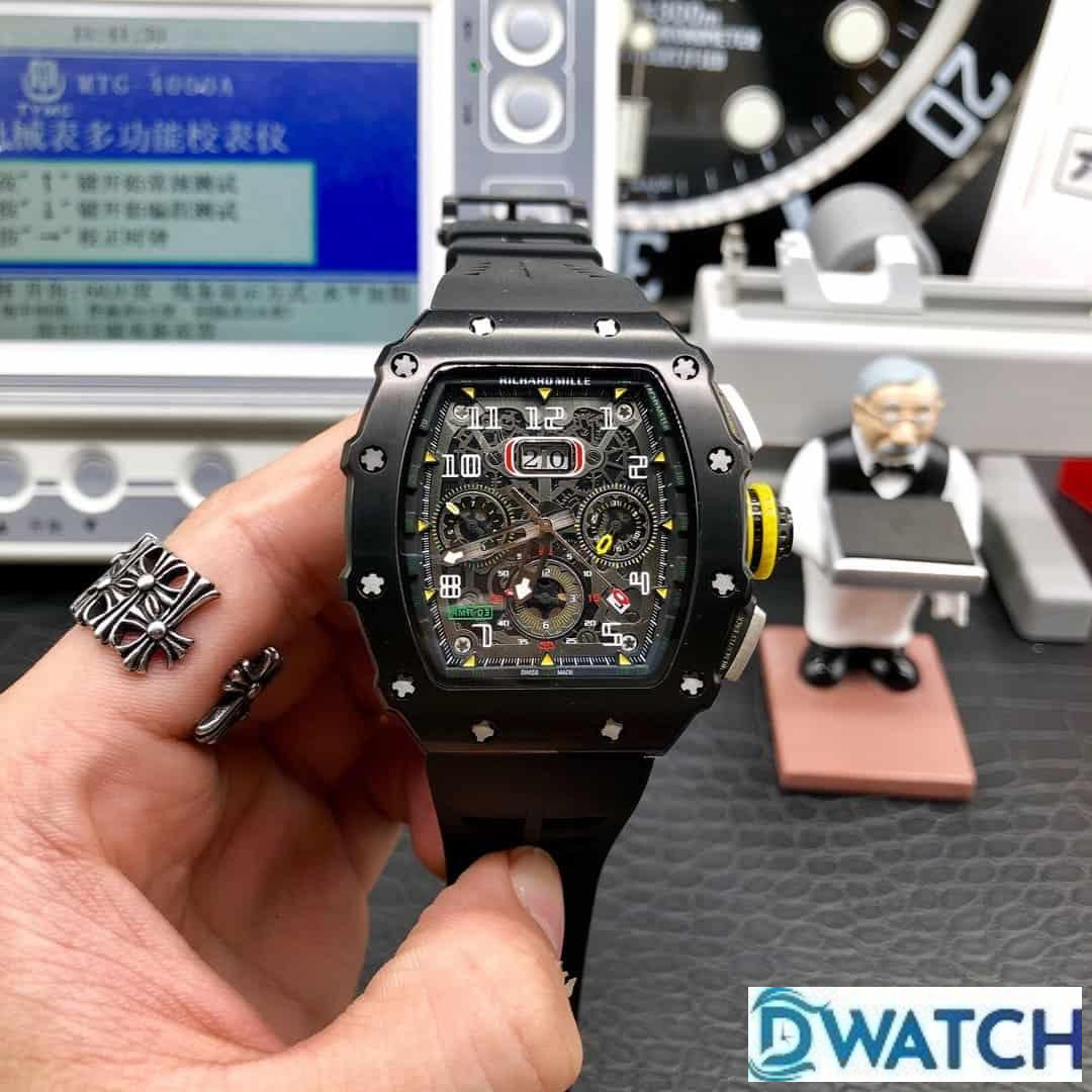 ĐỒNG HỒ NAM RICHARD MILLE RM11-03 FAKE CAO CẤP NÚM VÀNG CHRONOGRAPH 40MM ĐỒNG HỒ NAM RICHARD MILLE RM11-03 FAKE CAO CẤP NÚM VÀNG CHRONOGRAPH 40MM