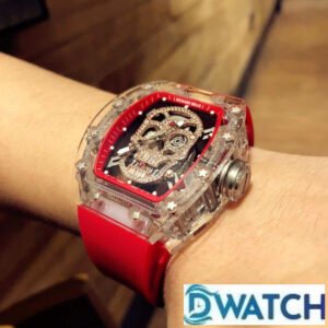 ĐỒNG HỒ NAM RICHARD MILLE RM052 FAKE 1:1 MẶT SỐ LỘ CƠ DÂY ĐEO ĐỎ 43MM 2 ĐỒNG HỒ NAM RICHARD MILLE RM052 FAKE 1:1 MẶT SỐ LỘ CƠ DÂY ĐEO ĐỎ 43MM
