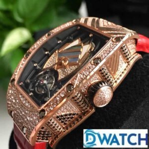 ĐỒNG HỒ NỮ RICHARD MILLE RM71-01 SUPER FAKE ĐÍNH ĐÁ DÂY DA 34MM 2 ĐỒNG HỒ NỮ RICHARD MILLE RM71-01 SUPER FAKE ĐÍNH ĐÁ DÂY DA 34MM