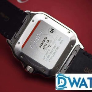 CARTIER SANTOS WSSA0009 REPLICA WATCHES WHITE DIAL STAINLESS STEEL LEATHER STRAP 40MM 4 ĐỒNG HỒ NỮ CARTIER SANTOS WSSA0009 FAKE CAO CẤP NHÀ MÁY V6 DÂY DA 40MM