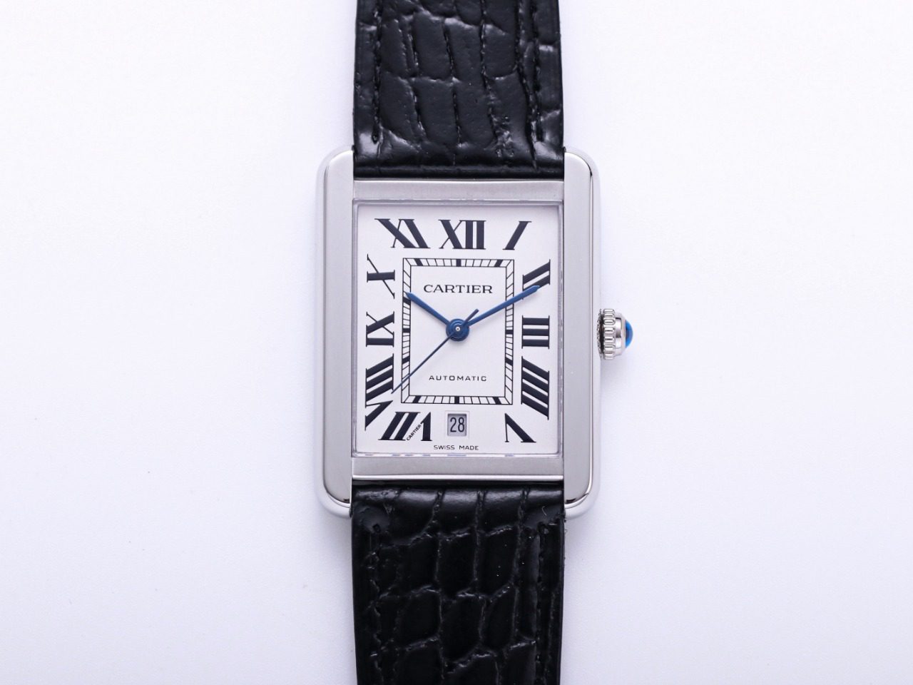 ĐỒNG HỒ NAM CARTIER TANK SOLO WSTA0029 FAKE CAO CẤP NHÀ MÁY V9 MẶT SỐ TRẮNG 40MM ĐỒNG HỒ NAM CARTIER TANK SOLO WSTA0029 FAKE CAO CẤP NHÀ MÁY V9 MẶT SỐ TRẮNG 40MM
