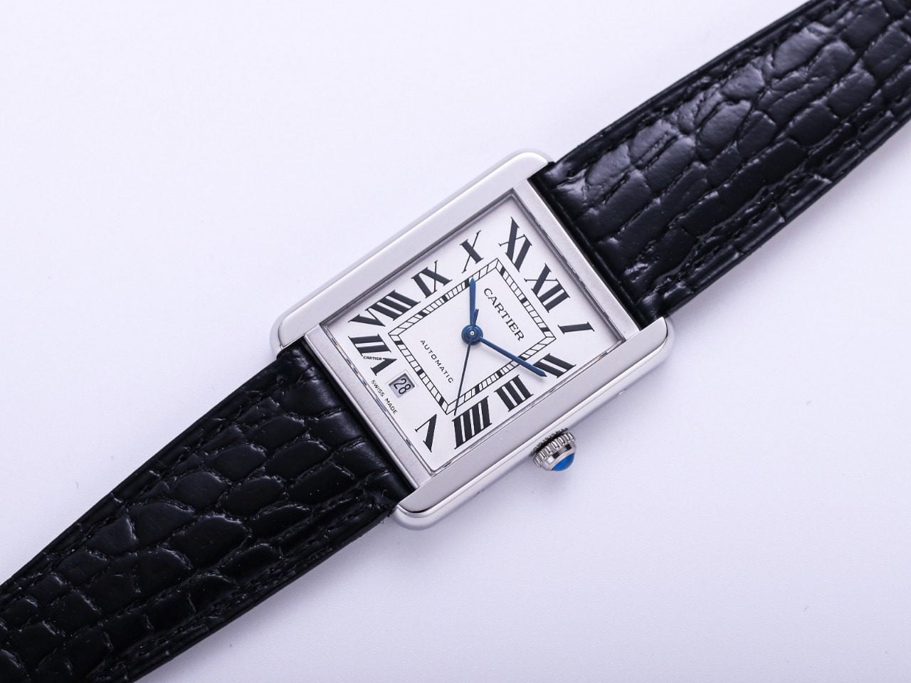 ĐỒNG HỒ NAM CARTIER TANK SOLO WSTA0029 FAKE CAO CẤP NHÀ MÁY V9 MẶT SỐ TRẮNG 40MM ĐỒNG HỒ NAM CARTIER TANK SOLO WSTA0029 FAKE CAO CẤP NHÀ MÁY V9 MẶT SỐ TRẮNG 40MM