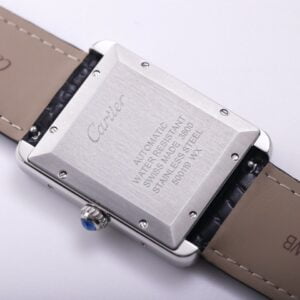 CARTIER TANK SOLO WSTA0029 BEST COPIES WATCHES WHITE DIAL LEATHER STRAP V9 FACTORY 40MM 4 ĐỒNG HỒ NAM CARTIER TANK SOLO WSTA0029 FAKE CAO CẤP NHÀ MÁY V9 MẶT SỐ TRẮNG 40MM