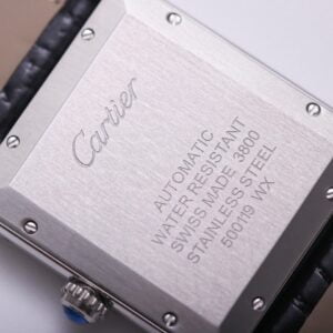 CARTIER TANK SOLO WSTA0029 BEST COPIES WATCHES WHITE DIAL LEATHER STRAP V9 FACTORY 40MM 5 ĐỒNG HỒ NAM CARTIER TANK SOLO WSTA0029 FAKE CAO CẤP NHÀ MÁY V9 MẶT SỐ TRẮNG 40MM