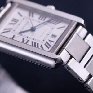 ĐỒNG HỒ NAM CARTIER TANK SOLO W5200028 FAKE 1:1 NHÀ MÁY V9 THÉP 40MM 3 ĐỒNG HỒ NAM CARTIER TANK SOLO W5200028 FAKE 1:1 NHÀ MÁY V9 THÉP 40MM