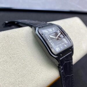 CARTIER SANTOS WSSA0039 LUXURY REPLICA WATCHES BLACK LEATHER STRAP V6 FACTORY 40MM 2 ĐỒNG HỒ NAM CARTIER SANTOS WSSA0039 FAKE 1:1 NHÀ MÁY V6 BLACK 40MM