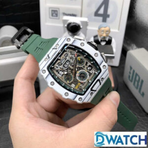 ĐỒNG HỒ NAM RICHARD MILLE RM11-03 FAKE CAO CẤP DÂY ĐEO CAO SU XANH 43MM 1 ĐỒNG HỒ NAM RICHARD MILLE RM11-03 FAKE CAO CẤP DÂY ĐEO CAO SU XANH 43MM