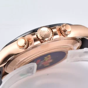 ROLEX DAYTONA BEST COPIES WATCHES CHOCOLATE DIAL INDEX HOURS RUBBER STRAP CLEAN FACTORY 40MM 3 ĐỒNG HỒ NAM ROLEX DAYTONA LEAN FACTORY REPLICA CAO CẤP PHỦ DẠ QUANG 40MM