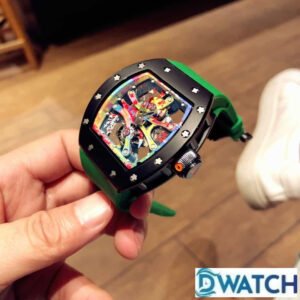 ĐỒNG HỒ NAM RICHARD MILLE RM68-01 FAKE 1:1 LỘ CƠ DÂY ĐEO XANH 45MM 3 ĐỒNG HỒ NAM RICHARD MILLE RM68-01 FAKE 1:1 LỘ CƠ DÂY ĐEO XANH 45MM