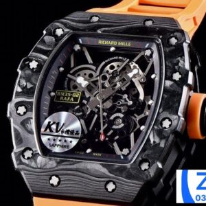 ĐỒNG HỒ NAM RICHARD MILLE RM35-02 REPLICA NHÀ MÁY KV MÀU CAM 44MM 1 ĐỒNG HỒ NAM RICHARD MILLE RM35-02 REPLICA NHÀ MÁY KV MÀU CAM 44MM