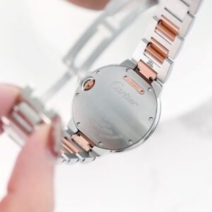 CARTIER BALLON BLUE W3BB0006 BEST COPIES WATCHES TWO TONE V6 FACTORY 33MM 2 ĐỒNG HỒ NỮ CARTIER BALLON BLUE W3BB0006 FAKE CAO CẤP NHÀ MÁY V6 MẶT TRÒN 33MM