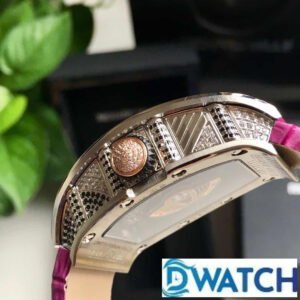 ĐỒNG HỒ NỮ RICHARD MILLE RM71-01 FAKE CAO CẤP ĐÍNH ĐÁ DÂY DA TÍM 34MM 2 ĐỒNG HỒ NỮ RICHARD MILLE RM71-01 FAKE CAO CẤP ĐÍNH ĐÁ DÂY DA TÍM 34MM