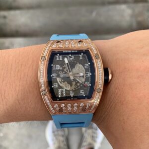 ĐỒNG HỒ NAM RICHARD MILLE RM010 FAKE CAO CẤP DÂY CAO SU MÀU XANH 41MM 6 ĐỒNG HỒ NAM RICHARD MILLE RM010 FAKE CAO CẤP DÂY CAO SU MÀU XANH 41MM