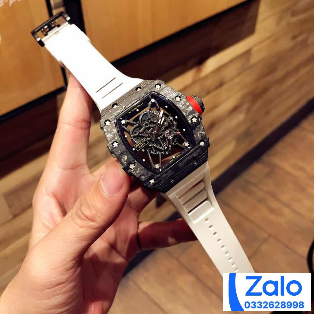 ĐỒNG HỒ NAM RICHARD MILLE RM35-02 SUPER FAKE NHÀ MÁY Z LỘ CỢ DÂY TRẮNG 44MM ĐỒNG HỒ NAM RICHARD MILLE RM35-02 SUPER FAKE NHÀ MÁY Z LỘ CỢ DÂY TRẮNG 44MM