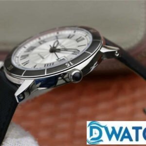 CARTIER REPLICA WATCHES WHITE DIAL FABRIC STRAP GP FACTORY 40MM 2 ĐỒNG HỒ NAM CARTIER 3 KIM MẶT SỐ TRẮNG FAKE CAO CẤP NHÀ MÁY GP 40MM