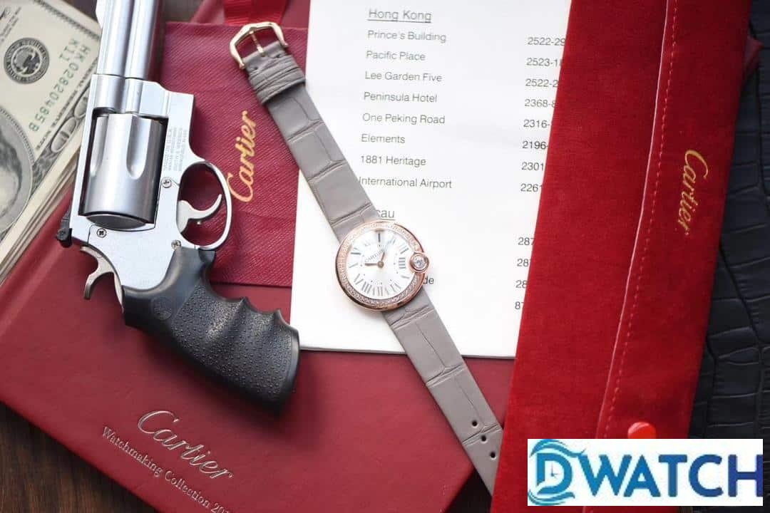 ĐỒNG HỒ NỮ CARTIER BALLON BLANC DE CARTIER WGBL0005 FAKE 1:1 VÀNG HỒNG 33MM ĐỒNG HỒ NỮ CARTIER BALLON BLANC DE CARTIER WGBL0005 FAKE 1:1 VÀNG HỒNG 33MM