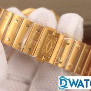 CARTIER SANTOS WSSA0009 REPLICA WATCHES GOLD PLATE WHITE DIAL BV FACTORY 40MM 5 ĐỒNG HỒ NAM CARTIER SANTOS WSSA0009 REPLICA CAO CẤP NHÀ MÁY BV FULL VÀNG 40MM