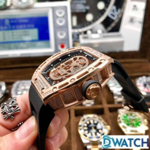 ĐỒNG HỒ NAM RICHARD MILLE RM052-01 FAKE 1:1 MẶT SỐ ĐÍNH ĐÁ VÀNG HỒNG 43MM 3 ĐỒNG HỒ NAM RICHARD MILLE RM052-01 FAKE 1:1 MẶT SỐ ĐÍNH ĐÁ VÀNG HỒNG 43MM