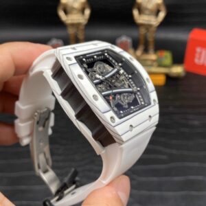 ĐỒNG HỒ NAM RICHARD MILLE RM61-01 SUPER FAKE MÀU TRẮNG LỘ CƠ 44MM 2 ĐỒNG HỒ NAM RICHARD MILLE RM61-01 SUPER FAKE MÀU TRẮNG LỘ CƠ 44MM