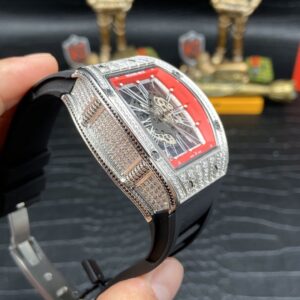 ĐỒNG HỒ NAM RICHARD MILLE RM010 FAKE 1:1 ĐÍNH ĐÁ HAI MÀU SANG CHẢNH 41MM 1 ĐỒNG HỒ NAM RICHARD MILLE RM010 FAKE 1:1 ĐÍNH ĐÁ HAI MÀU SANG CHẢNH 41MM