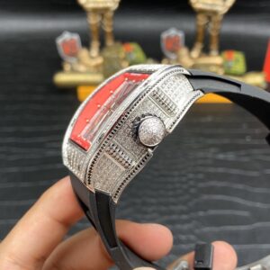 ĐỒNG HỒ NAM RICHARD MILLE RM010 FAKE 1:1 ĐÍNH ĐÁ HAI MÀU SANG CHẢNH 41MM 2 ĐỒNG HỒ NAM RICHARD MILLE RM010 FAKE 1:1 ĐÍNH ĐÁ HAI MÀU SANG CHẢNH 41MM