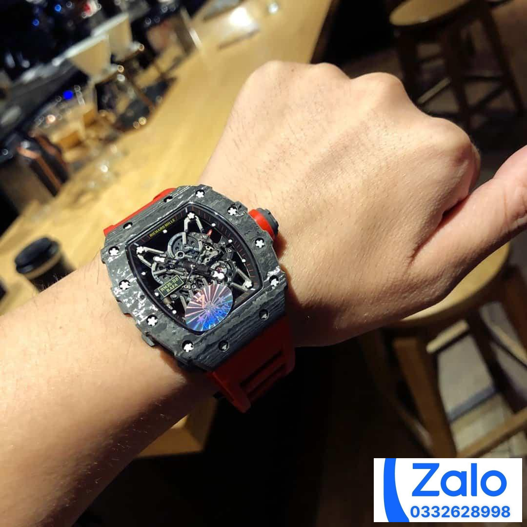 ĐỒNG HỒ NAM RICHARD MILLE RM35-02 FAKE CAO CẤP NHÀ MÁY Z DÂY ĐEO ĐỎ 44MM ĐỒNG HỒ NAM RICHARD MILLE RM35-02 FAKE CAO CẤP NHÀ MÁY Z DÂY ĐEO ĐỎ 44MM