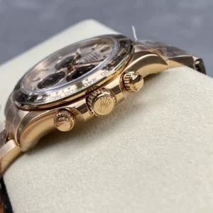 ROLEX DAYTONA 116505 BEST COPIES WATCHES ROSE GOLD PLATE INDEX HOURS CLEAN FACTORY 40MM 2 ĐỒNG HỒ NAM ROLEX DAYTONA 116505 REPLICA CAO CẤP CLEAN FACTORY 40MM