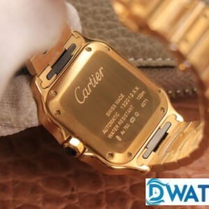 CARTIER SANTOS WGSA0010 BEST REPLICA WATCHES GOLD PLATE CASE BV FACTORY 35MM 4 ĐỒNG HỒ NỮ CARTIER SANTOS WGSA0010 REPLICA 1:1 NHÀ MÁY BV THÉP KHÔNG GỈ 35MM