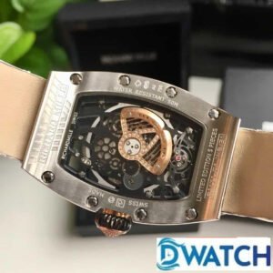 ĐỒNG HỒ NỮ RICHARD MILLE RM71-01 FAKE CAO CẤP ĐÍNH ĐÁ DÂY DA TRẮNG 34MM 4 ĐỒNG HỒ NỮ RICHARD MILLE RM71-01 FAKE CAO CẤP ĐÍNH ĐÁ DÂY DA TRẮNG 34MM