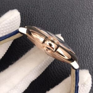 CARTIER BALLON BLUE WGBB0036 BEST REPLICA WATCHES ROSE GOLD CASE BLUE DIAL LEATHER STRAP V6 FACTORY 42MM 2 ĐỒNG HỒ NAM CARTIER BALLON BLUE WGBB0036 SUPER FAKE NHÀ MÁY V6 VÀNG HỒNG 42MM