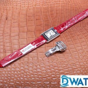 CARTIER TANK BASCULANTE BEST COPIES WATCHES 2 FACES SWAP RED LEATHER STRAP AW FACTORY 31MM 5 ĐỒNG HỒ NỮ CARTIER TANK BASCULANTE FAKE 1:1 NHÀ MÁY AW 2 MẶT 31MM