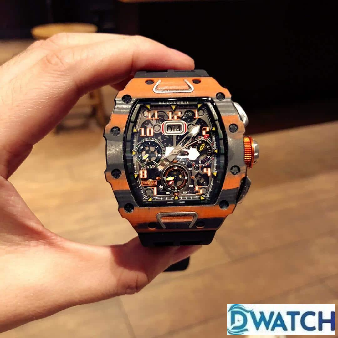 ĐỒNG HỒ NAM RICHARD MILLE RM11-03 FAKE 11 VÂN CARBON DÂY ĐEN 40MM-1 ĐỒNG HỒ NAM RICHARD MILLE RM11-03 FAKE 11 VÂN CARBON DÂY ĐEN 40MM