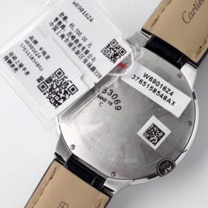 CARTIER BALLON BLEU WSBB0026 BEST COPIES WATCHES LEATHER STRAP WHITE DIAL AF FACTORY 42MM 4 ĐỒNG HỒ NAM CARTIER BALLON BLEU WSBB0026 FAKE CAO CẤP NHÀ MÁY AF DÂY DA 42MM