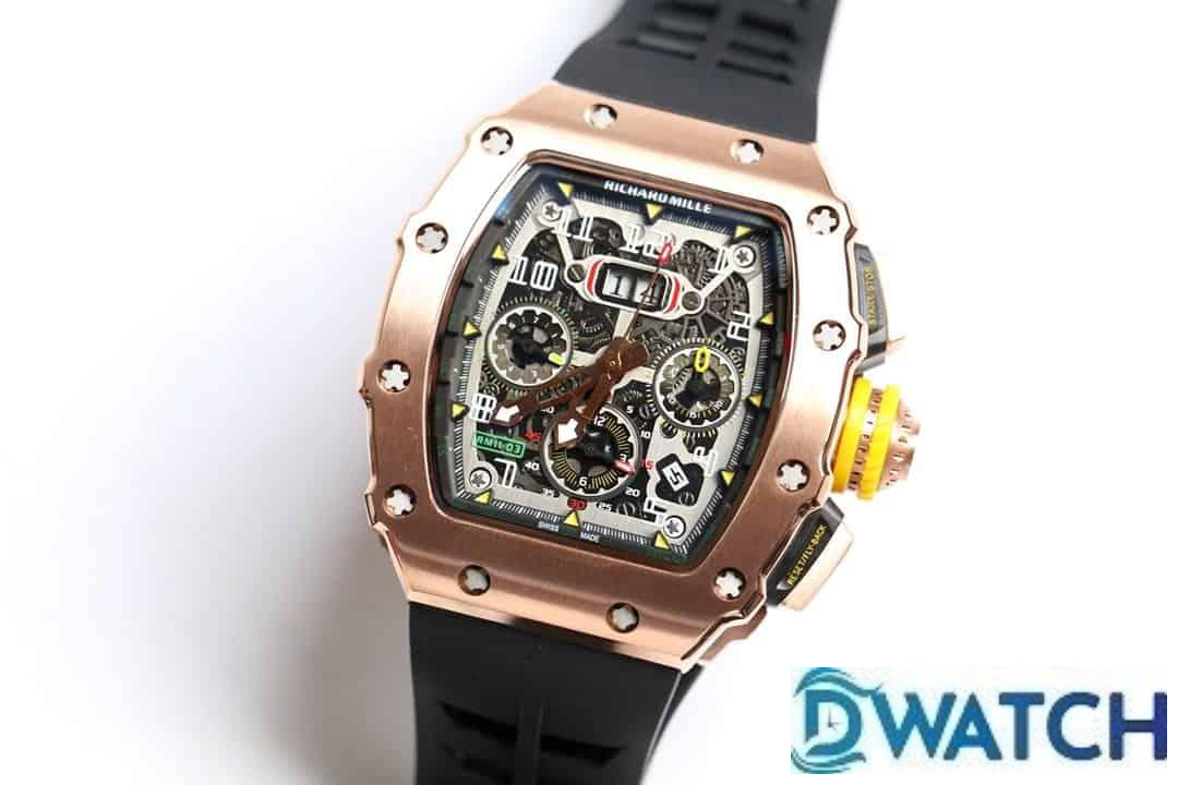 ĐỒNG HỒ NAM RICHARD MILLE RM11-03 FAKE CAO CẤP DÂY CAO SU NÚM VÀNG 40MM ĐỒNG HỒ NAM RICHARD MILLE RM11-03 FAKE CAO CẤP DÂY CAO SU NÚM VÀNG 40MM