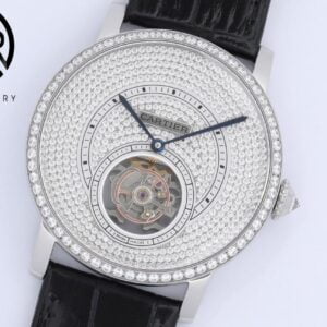 CARTIER ROTONDE HPI00592 REPLICA WATCHES RHINESTONE FULL DIAL BBR FACTORY 40MM 2 ĐỒNG HỒ NAM CARTIER ROTONDE HPI00592 REPLICA 1:1 NHÀ MÁY BBR ĐÍNH ĐÁ 40MM