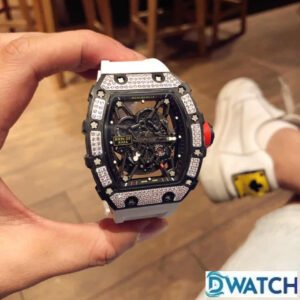 ĐỒNG HỒ NAM RICHARD MILLE RM35-02 REPLICA 11 ĐÍNH ĐÁ VIỀN DÂY CAO SU 44MM 1 ĐỒNG HỒ NAM RICHARD MILLE RM35-02 REPLICA 11 ĐÍNH ĐÁ VIỀN DÂY CAO SU 44MM