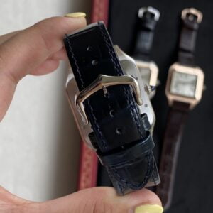 CARTIER SANTOS WSSA0032 COPIES WATCHES STAINLESS STEEL F1 FACTORY 34MM 5 ĐỒNG HỒ NAM CARTIER SANTOS WSSA0032 FAKE CAO CẤP NHÀ MÁY F1 NIỀNG TRẮNG 34MM