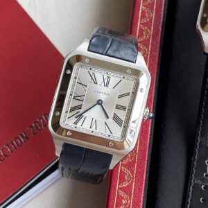 CARTIER SANTOS WSSA0032 COPIES WATCHES STAINLESS STEEL F1 FACTORY 34MM 2 ĐỒNG HỒ NAM CARTIER SANTOS WSSA0032 FAKE CAO CẤP NHÀ MÁY F1 NIỀNG TRẮNG 34MM