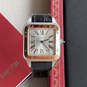 CARTIER SANTOS W2SA0017 GOOD IMITATION WATCHES TWO TONE F1 FACTORY 34MM 1 ĐỒNG HỒ NAM CARTIER SANTOS W2SA0017 FAKE CAO CẤP NHÀ MÁY F1 NIỀNG VÀNG 34MM