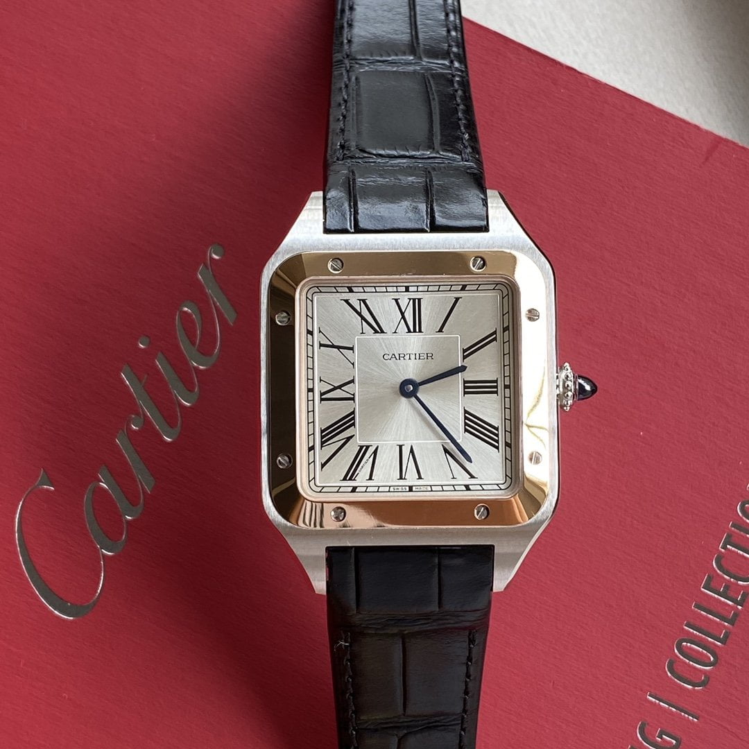 ĐỒNG HỒ NAM CARTIER SANTOS W2SA0017 FAKE CAO CẤP NHÀ MÁY F1 NIỀNG VÀNG 34MM ĐỒNG HỒ NAM CARTIER SANTOS W2SA0017 FAKE CAO CẤP NHÀ MÁY F1 NIỀNG VÀNG 34MM