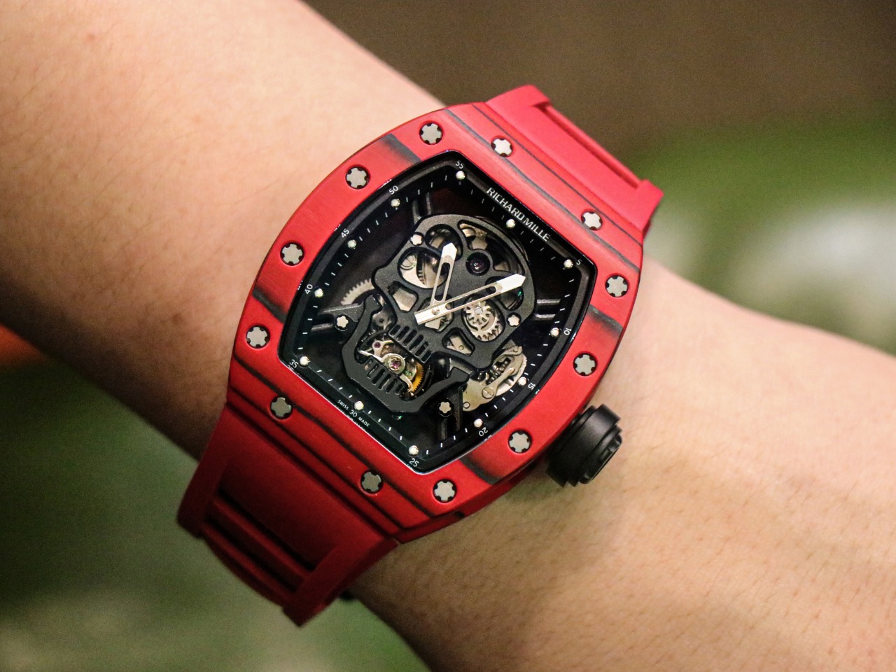 ĐỒNG HỒ NAM RICHARD MILLE RM052 REPLICA 11 NHÀ MÁY JB MÀU ĐỎ 44MM ĐỒNG HỒ NAM RICHARD MILLE RM052 REPLICA 11 NHÀ MÁY JB MÀU ĐỎ 44MM