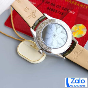 ĐỒNG HỒ NỮ OMEGA DE VILLE FAKE 11 NHÀ MÁY WWF FACTORY DÂY DA XANH 36MM 4 ĐỒNG HỒ NỮ OMEGA DE VILLE FAKE 11 NHÀ MÁY WWF FACTORY DÂY DA XANH 36MM