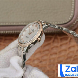 ĐỒNG HỒ NỮ OMEGA DE VILLE SUPER FAKE NHÀ MÁY VK MÀU DEMI ĐÍNH ĐÁ 27MM 2 ĐỒNG HỒ NỮ OMEGA DE VILLE SUPER FAKE NHÀ MÁY VK MÀU DEMI ĐÍNH ĐÁ 27MM