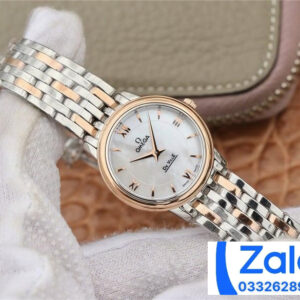 ĐỒNG HỒ NỮ OMEGA DE VILLE FAKE 11 NHÀ MÁY VK VIỀN TRƠN VÀNG HỒNG 27MM 1 ĐỒNG HỒ NỮ OMEGA DE VILLE FAKE 11 NHÀ MÁY VK VIỀN TRƠN VÀNG HỒNG 27MM