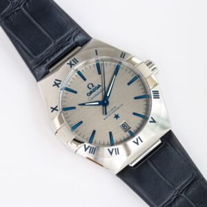 ĐỒNG HỒ UNISEX OMEGA CONSTELLATION FAKE 11 NHÀ MÁY OR CỌC SỐ XANH 39MM 1 ĐỒNG HỒ UNISEX OMEGA CONSTELLATION FAKE 11 NHÀ MÁY OR CỌC SỐ XANH 39MM