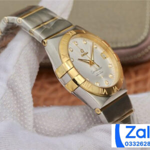 ĐỒNG HỒ NAM OMEGA CONSTELLATION FAKE 11 NHÀ MÁY 3S MẶT TRẮNG ĐÍNH ĐÁ 38MM 2 ĐỒNG HỒ NAM OMEGA CONSTELLATION FAKE 11 NHÀ MÁY 3S MẶT TRẮNG ĐÍNH ĐÁ 38MM