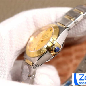 ĐỒNG HỒ NỮ OMEGA CONSTELLATION SUPER FAKE NHÀ MÁY 3S MẶT SỐ VÀNG 29MM 3 ĐỒNG HỒ NỮ OMEGA CONSTELLATION SUPER FAKE NHÀ MÁY 3S MẶT SỐ VÀNG 29MM